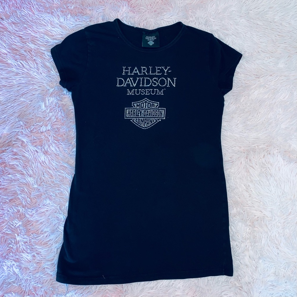 Harley Davidson Bedazzled Tee Shirt
